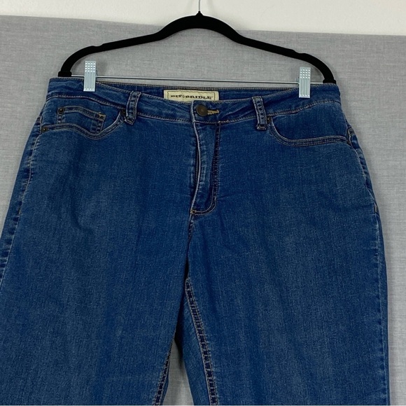 Bit & Bridle Fleece Lined Jeans Sz 12 Mid Rise Straight Leg - Picture 2 of 10